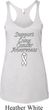 Support Lung Cancer Awareness Ladies Tri Blend Racerback