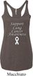 Support Lung Cancer Awareness Ladies Tri Blend Racerback