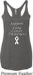 Support Lung Cancer Awareness Ladies Tri Blend Racerback