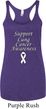Support Lung Cancer Awareness Ladies Tri Blend Racerback