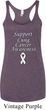 Support Lung Cancer Awareness Ladies Tri Blend Racerback