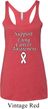 Support Lung Cancer Awareness Ladies Tri Blend Racerback