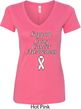 Support Lung Cancer Awareness Ladies V-Neck