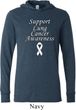 Support Lung Cancer Awareness Lightweight Hoodie