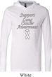 Support Lung Cancer Awareness Lightweight Hoodie