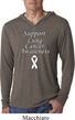Support Lung Cancer Awareness Lightweight Hoodie Tee