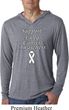Support Lung Cancer Awareness Lightweight Hoodie Tee