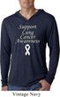 Support Lung Cancer Awareness Lightweight Hoodie Tee