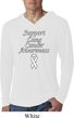 Support Lung Cancer Awareness Lightweight Hoodie Tee