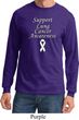 Support Lung Cancer Awareness Long Sleeve