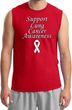 Support Lung Cancer Awareness Muscle Shirt