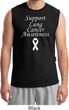 Support Lung Cancer Awareness Muscle Shirt