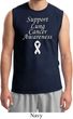 Support Lung Cancer Awareness Muscle Shirt