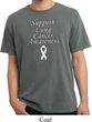 Support Lung Cancer Awareness Pigment Dyed Shirt
