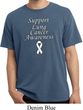 Support Lung Cancer Awareness Pigment Dyed Shirt