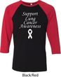 Support Lung Cancer Awareness Raglan Shirt