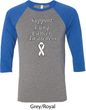 Support Lung Cancer Awareness Raglan Shirt