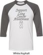 Support Lung Cancer Awareness Raglan Shirt