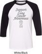 Support Lung Cancer Awareness Raglan Shirt