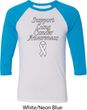 Support Lung Cancer Awareness Raglan Shirt