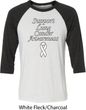 Support Lung Cancer Awareness Raglan Shirt