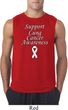 Support Lung Cancer Awareness Sleeveless Shirt