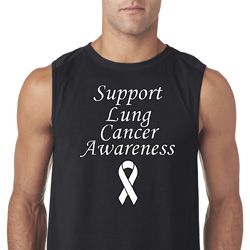Support Lung Cancer Awareness Sleeveless Shirt