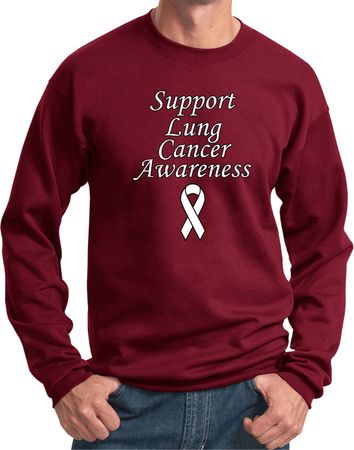 Support Lung Cancer Awareness Sweatshirt