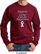 Support Lung Cancer Awareness Sweatshirt