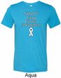 Support Lung Cancer Awareness Tri Blend Tee