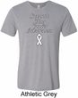 Support Lung Cancer Awareness Tri Blend Tee