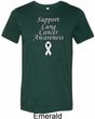 Support Lung Cancer Awareness Tri Blend Tee