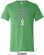 Support Lung Cancer Awareness Tri Blend Tee