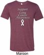 Support Lung Cancer Awareness Tri Blend Tee