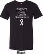 Support Lung Cancer Awareness Tri Blend Tee