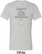 Support Lung Cancer Awareness Tri Blend Tee