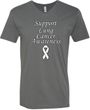 Support Lung Cancer Awareness V-neck