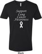 Support Lung Cancer Awareness V-neck