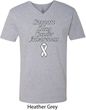 Support Lung Cancer Awareness V-neck