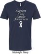 Support Lung Cancer Awareness V-neck