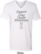 Support Lung Cancer Awareness V-neck