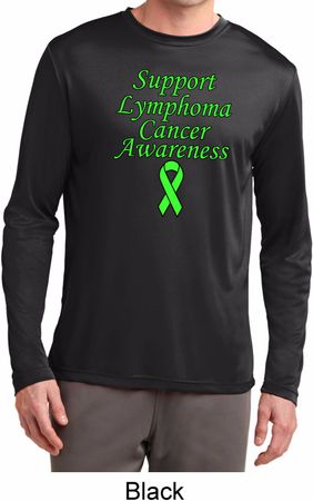 Support Lymphoma Cancer Awareness Dry Wicking Long Sleeve