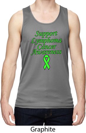 Support Lymphoma Cancer Awareness Dry Wicking Tank Top