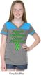 Support Lymphoma Cancer Awareness Girls Football Shirt