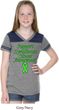 Support Lymphoma Cancer Awareness Girls Football Shirt