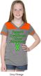 Support Lymphoma Cancer Awareness Girls Football Shirt