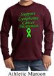 Support Lymphoma Cancer Awareness Kids Long Sleeve