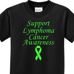 Support Lymphoma Cancer Awareness Kids Shirts