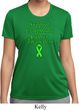 Support Lymphoma Cancer Awareness Ladies Dry Wicking T-shirt