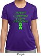 Support Lymphoma Cancer Awareness Ladies Dry Wicking T-shirt